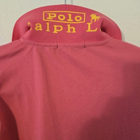 Polo Ralph Lauren Pink & Yellow Big Pony Polo Kids Size XL EUC - Picture 3 of 7